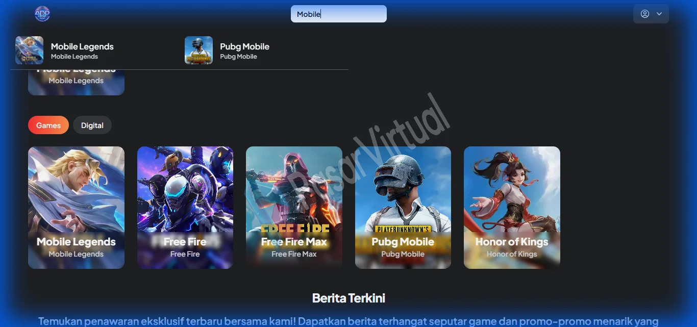 ARIE TOPUP – Website Top Up Game Otomatis (CodeIgniter 4)